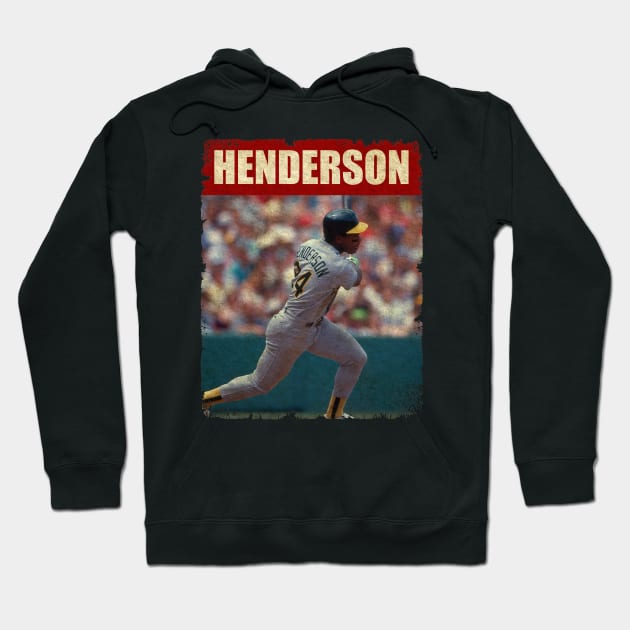 Rickey Henderson - NEW RETRO STYLE Hoodie by FREEDOM FIGHTER PROD